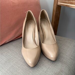 ALDO Beige Patent Heels